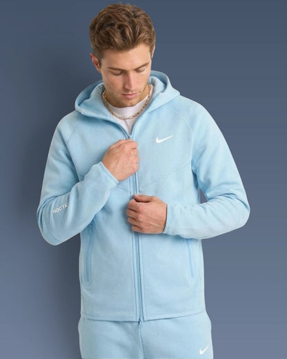 NOCTA Tech Fleece baby blue hoodie and jogger